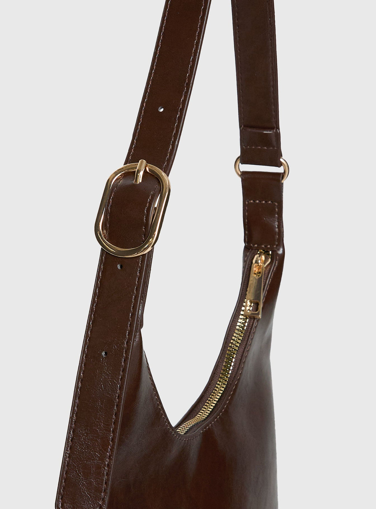 Bolso de hombro Lacen en marrón medio