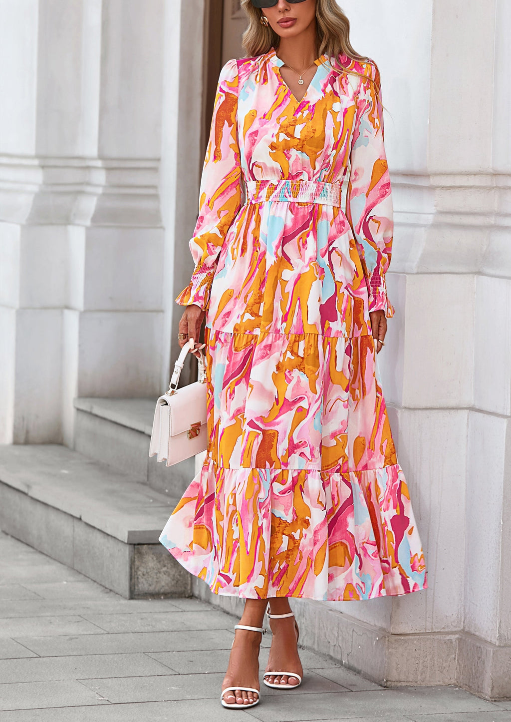 Vestido maxi floral
