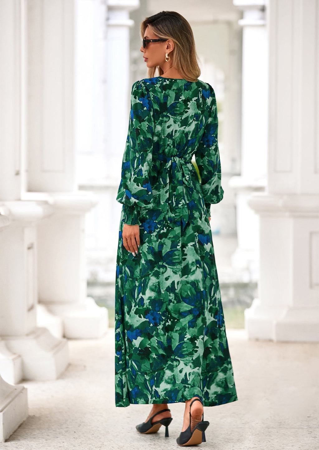 Vestido largo floral