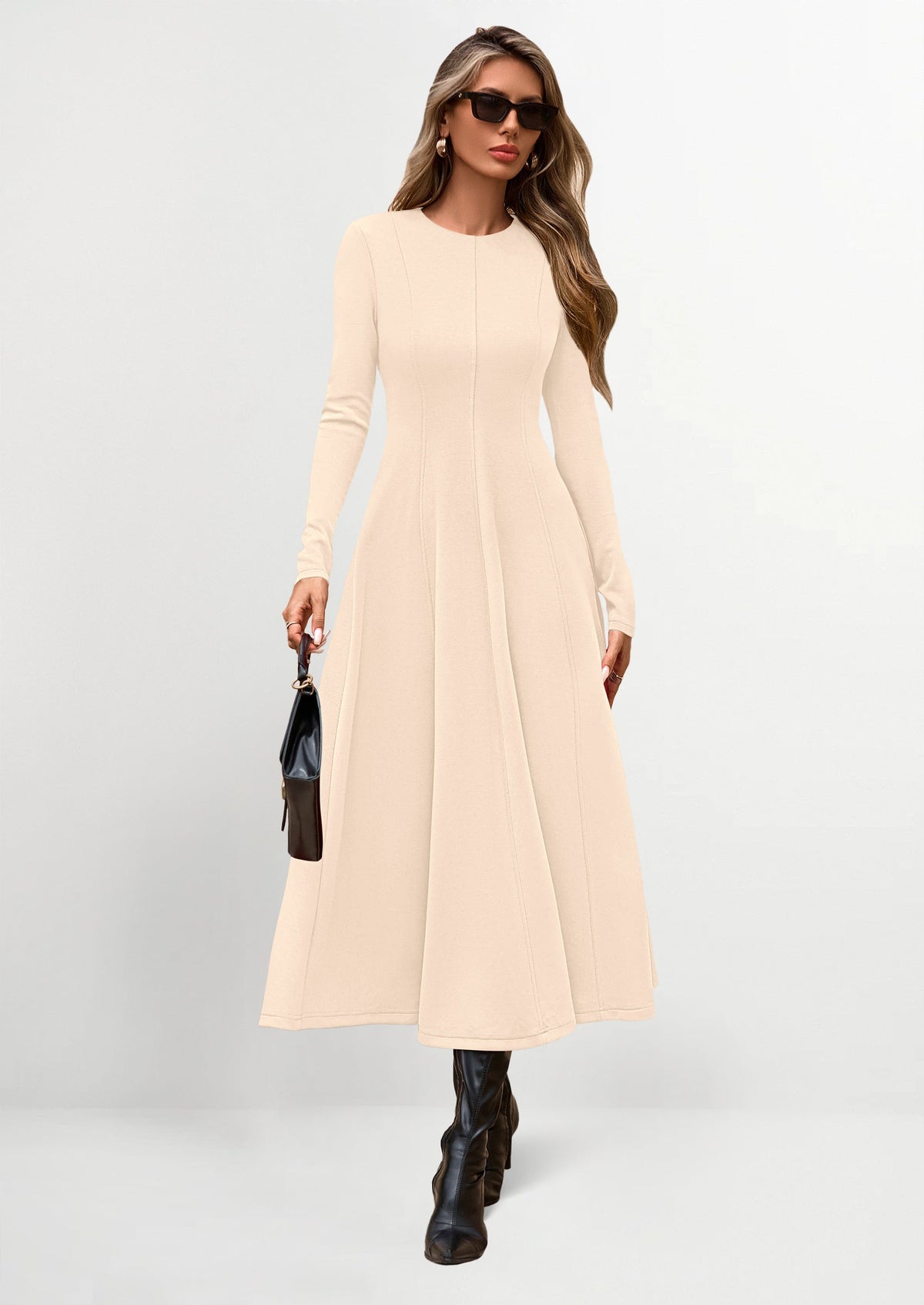 Vestido midi elegante