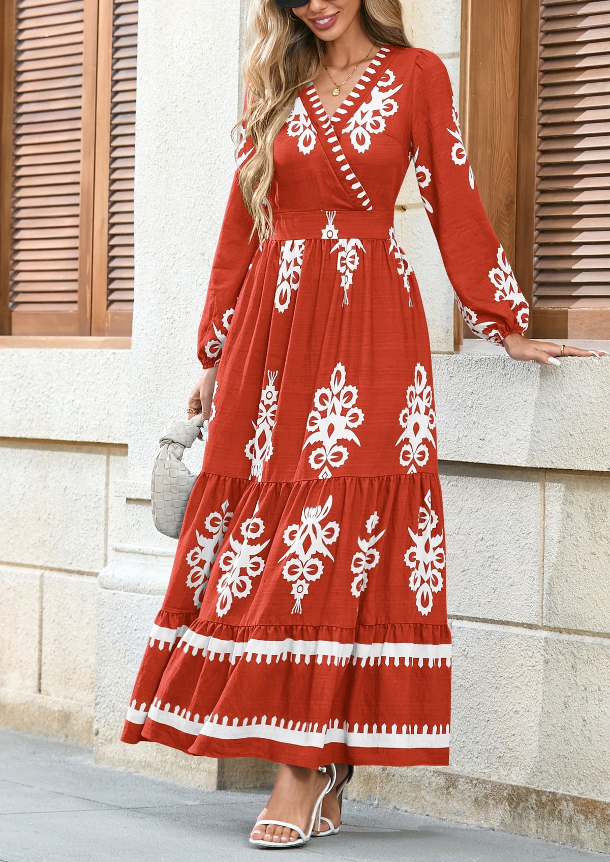 Vestido largo floral