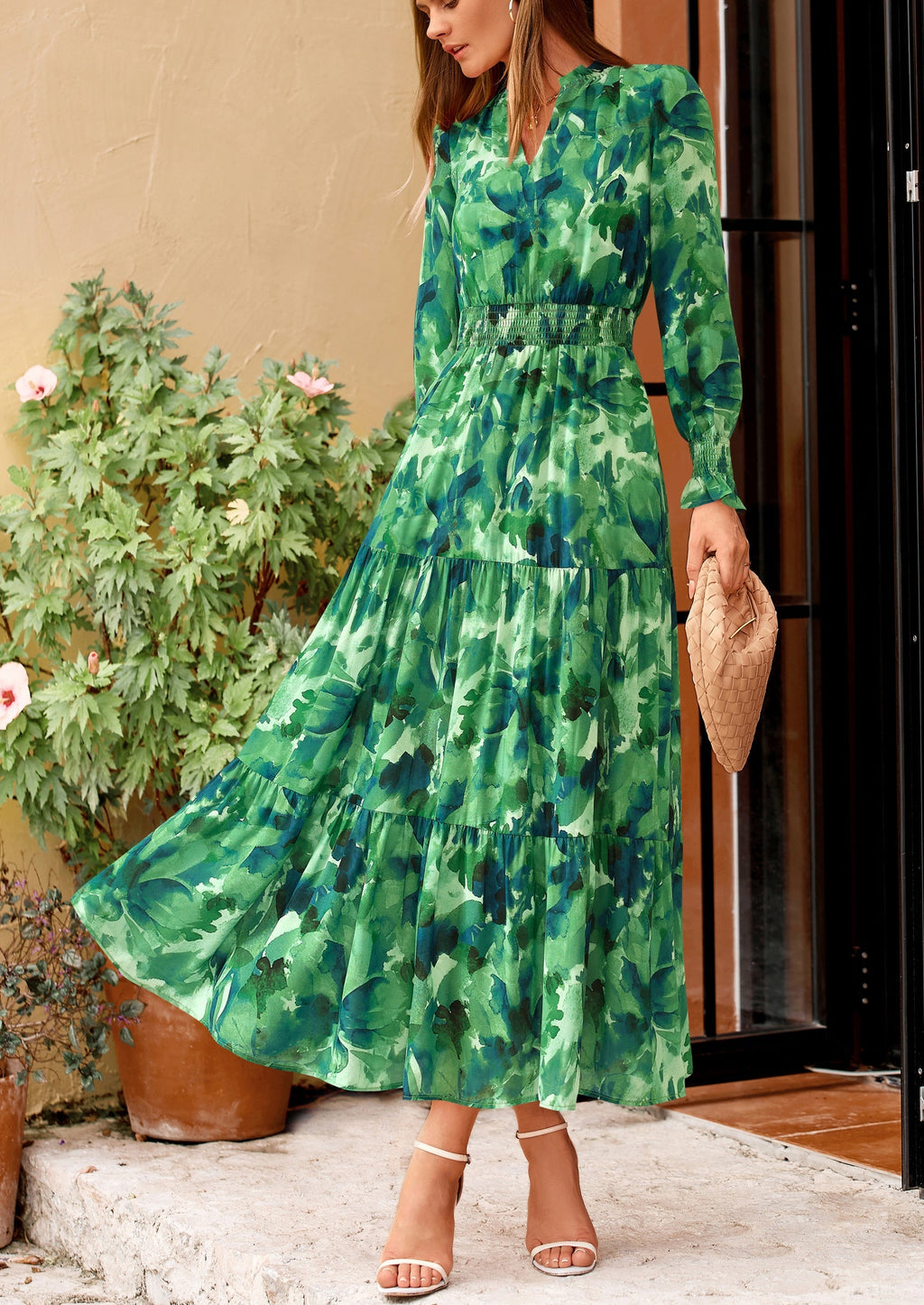 Vestido maxi floral
