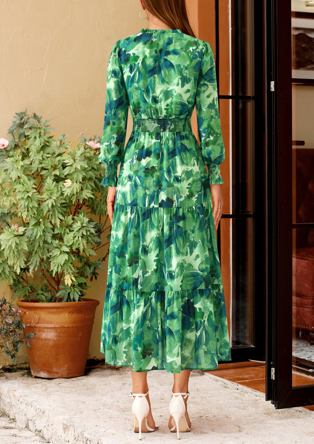 Vestido maxi floral