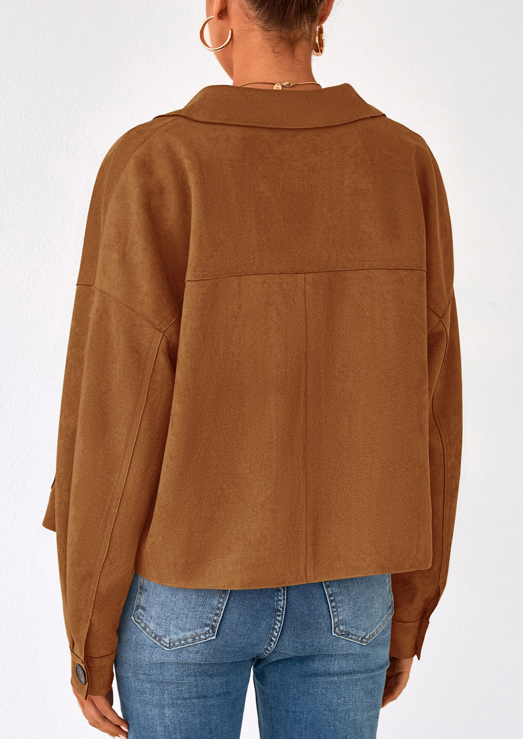 Chaqueta corta de gamuza