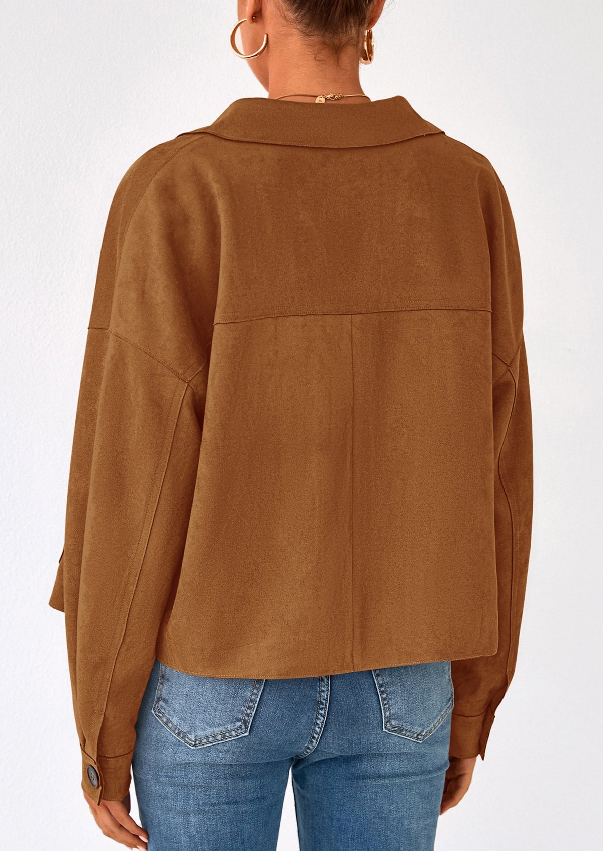 Chaqueta corta de gamuza