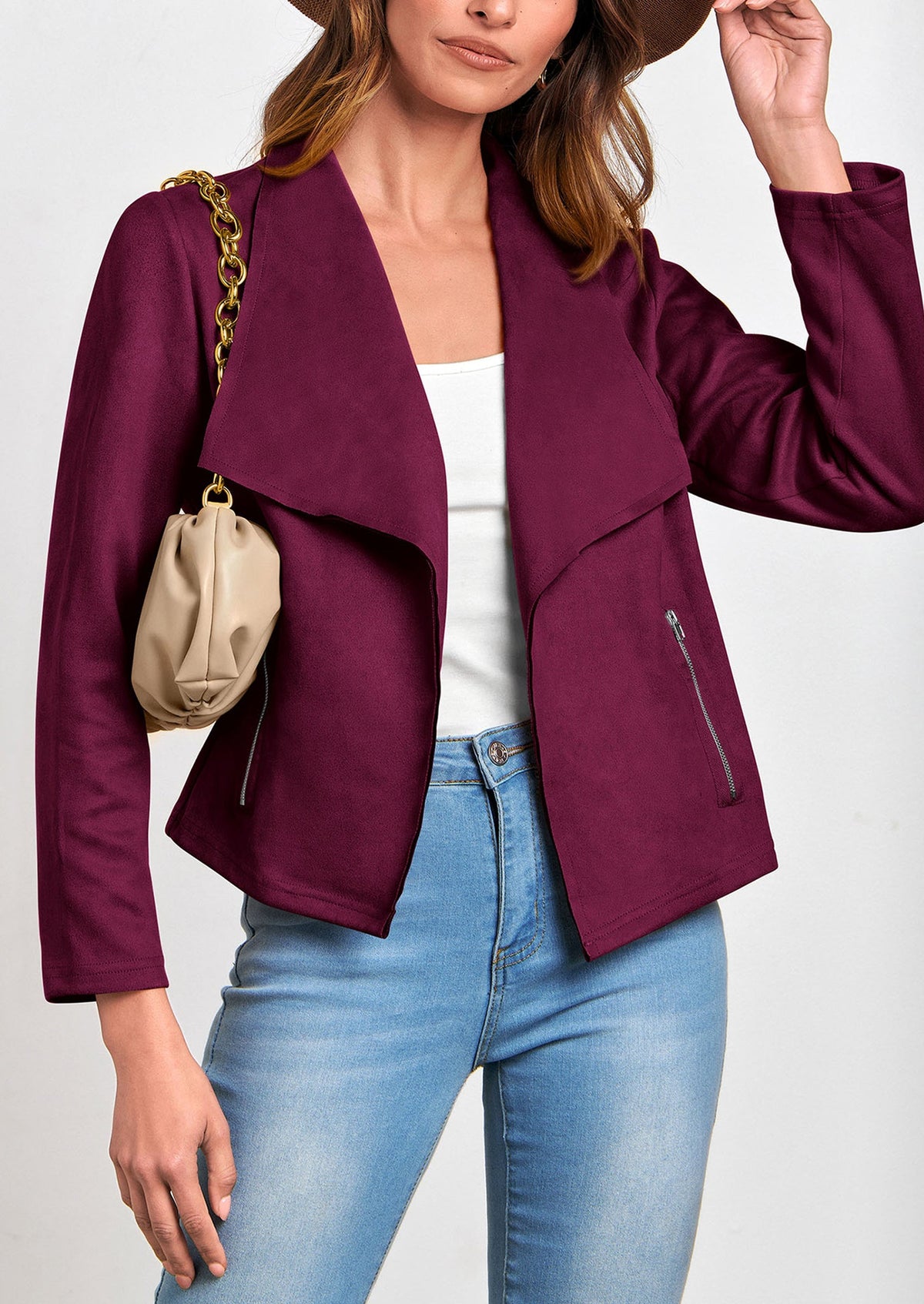 Chaqueta corta de sintético