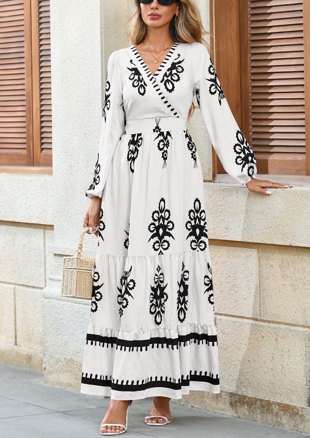 Vestido largo floral