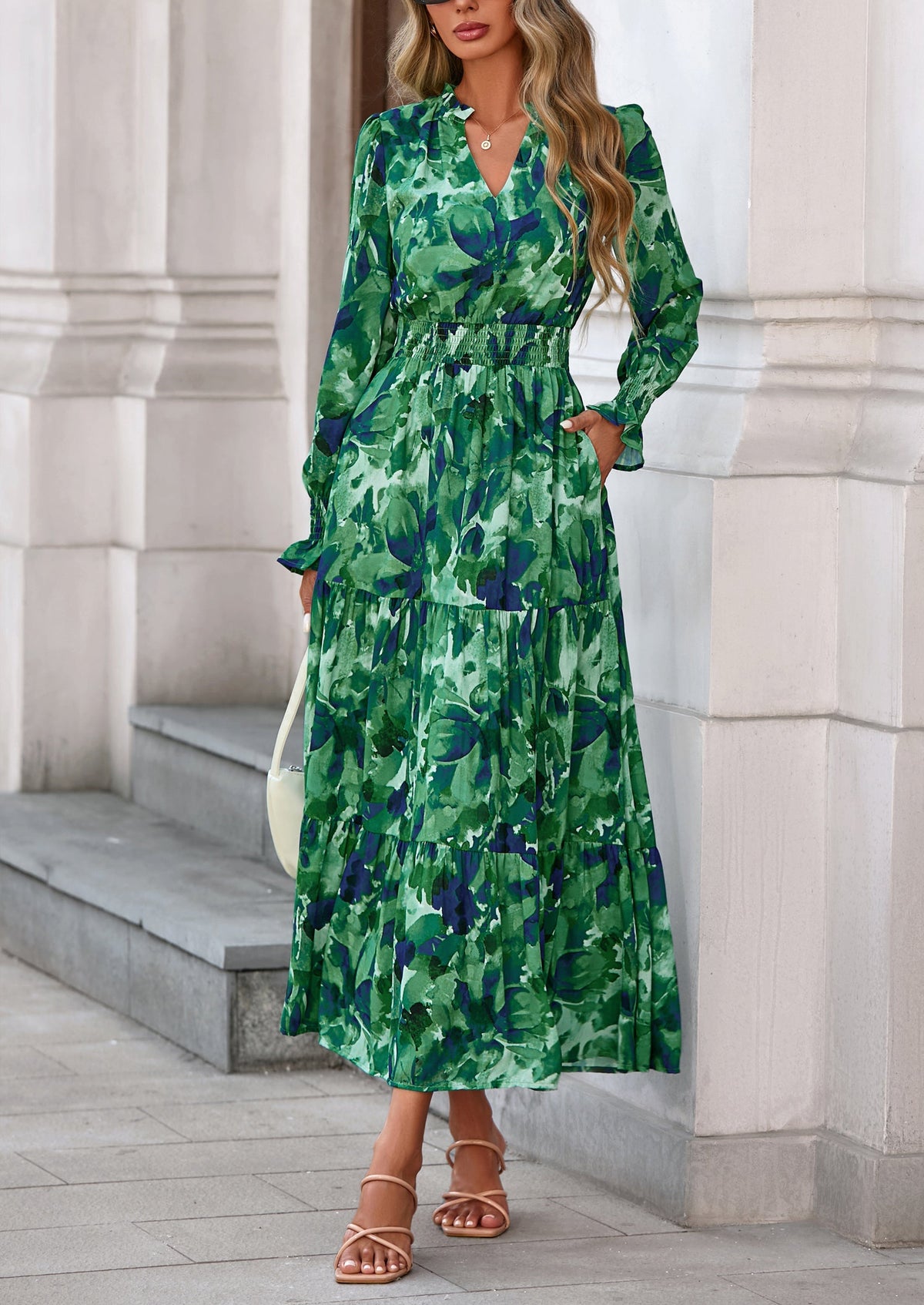 Vestido maxi floral