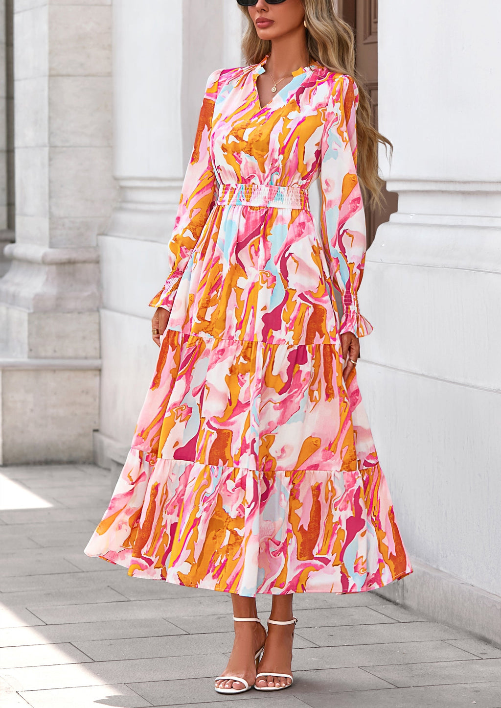 Vestido maxi floral