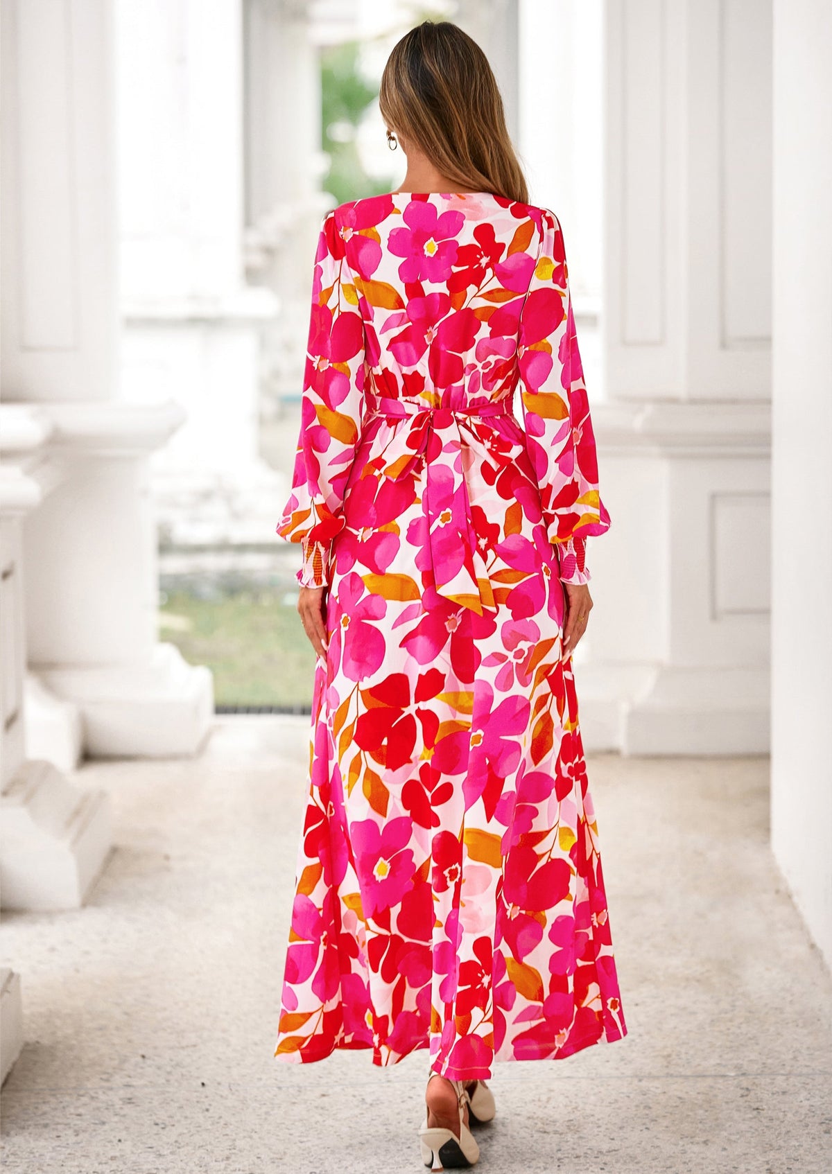 Vestido largo floral