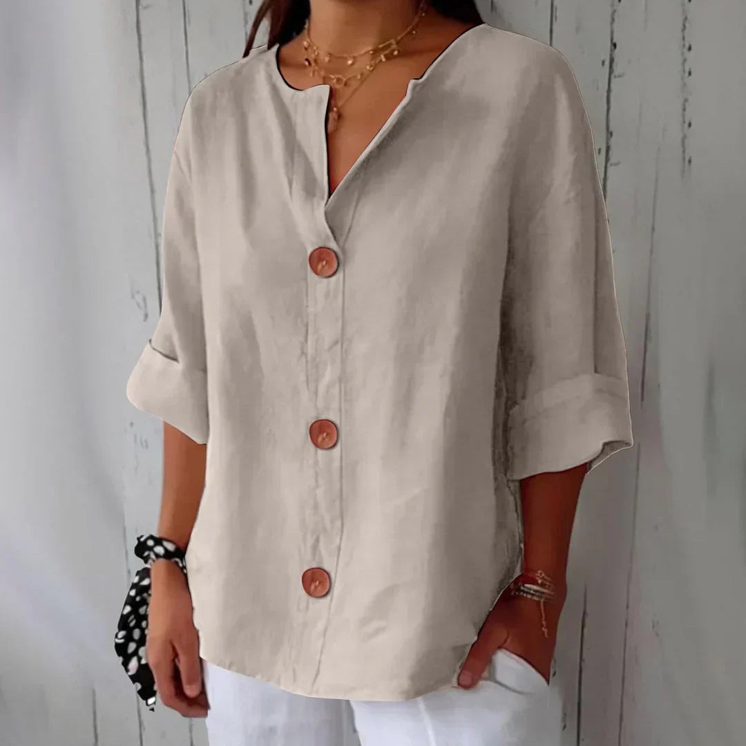 Blusa oversize minimalista con elegante