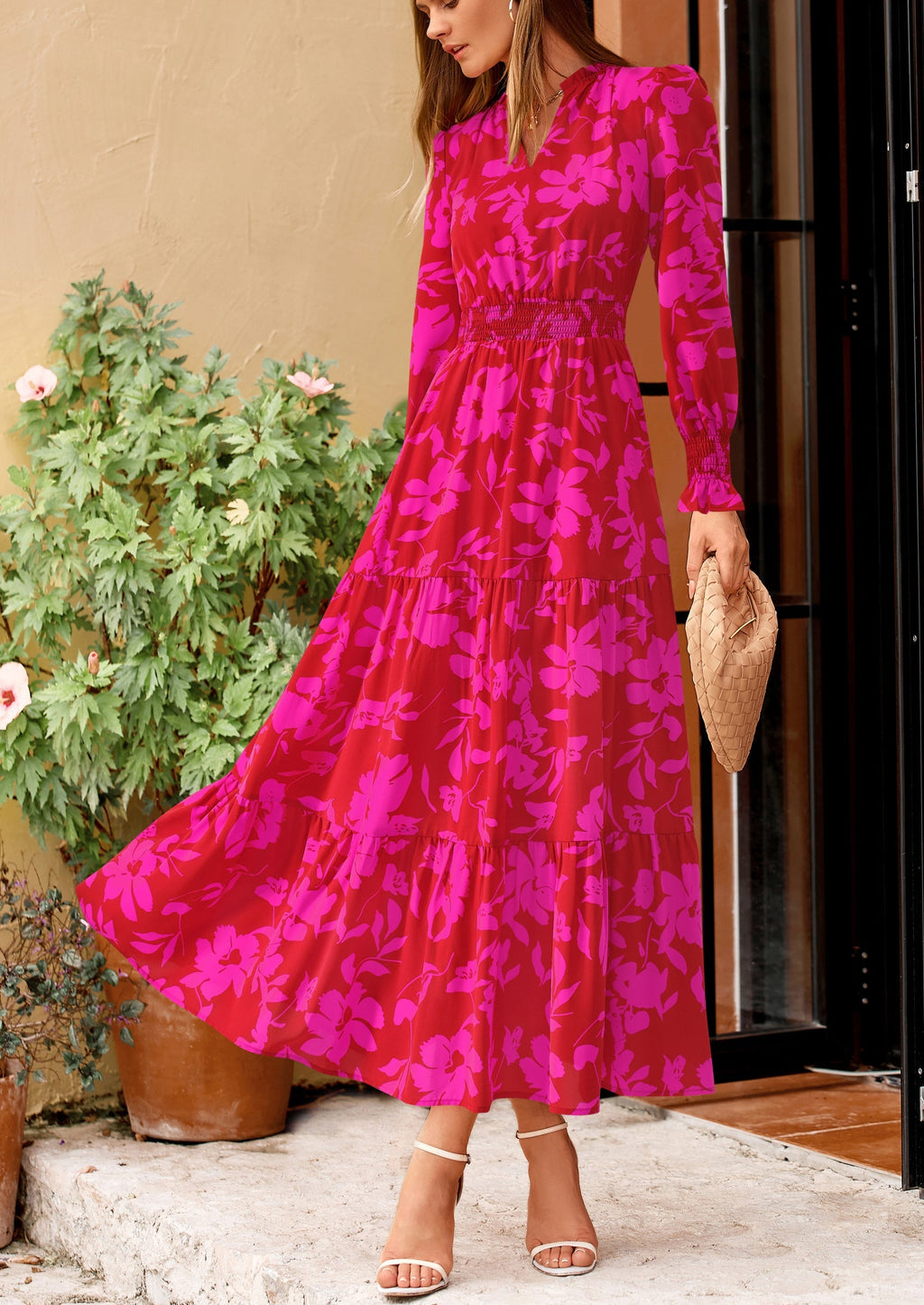Vestido maxi floral