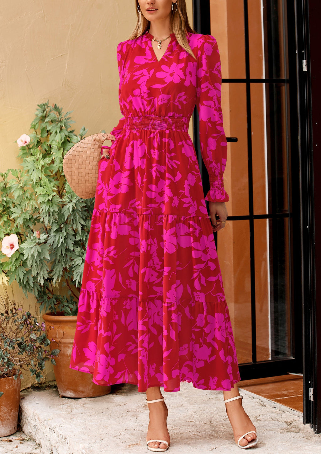 Vestido maxi floral