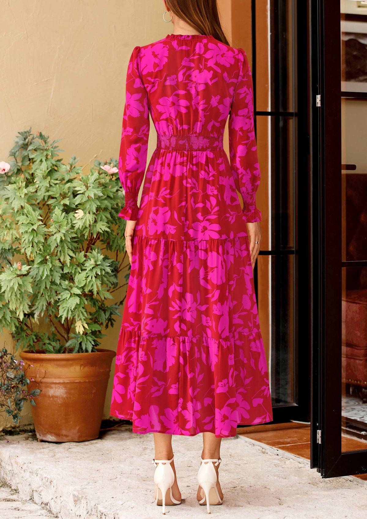 Vestido maxi floral