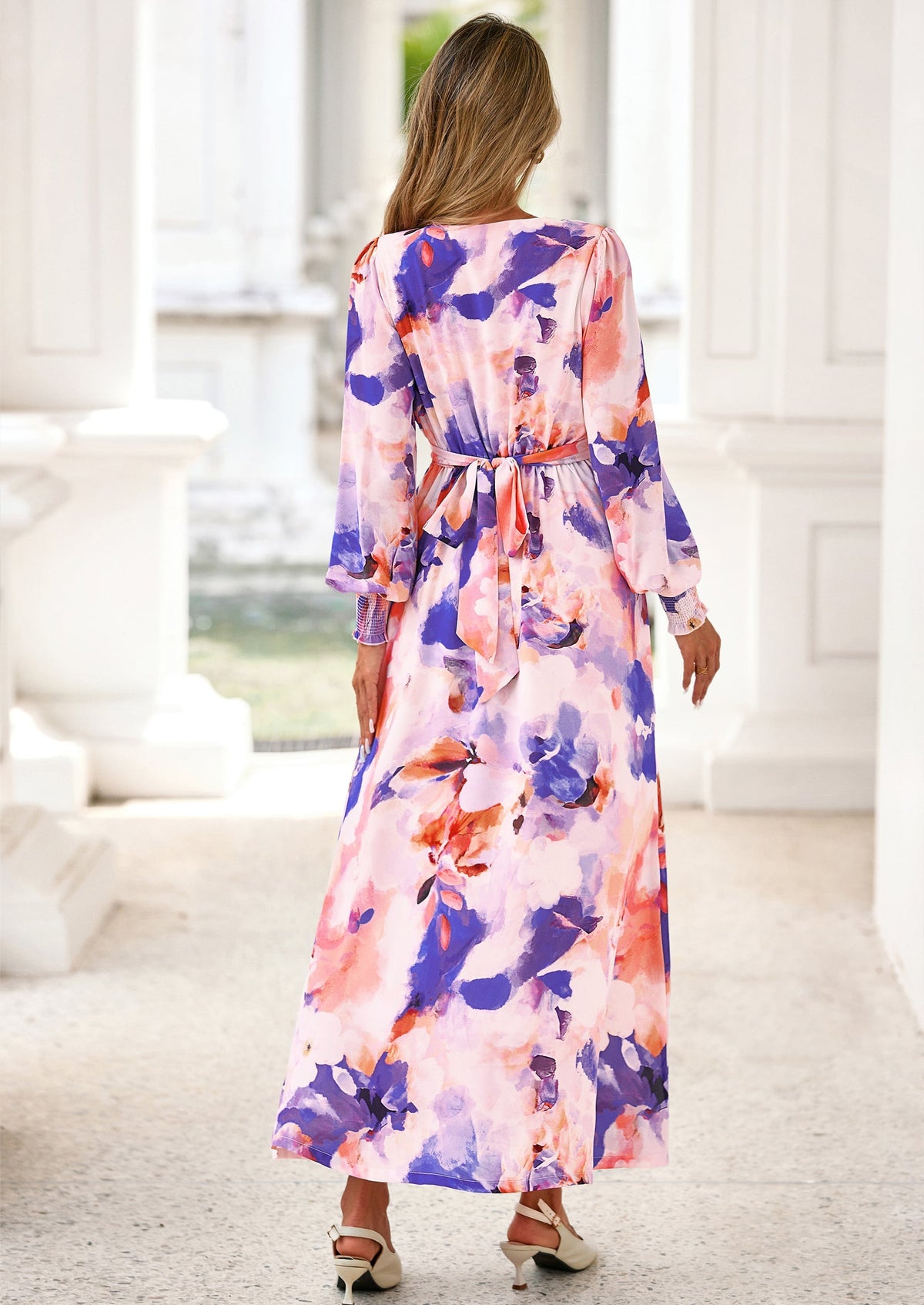 Vestido largo floral