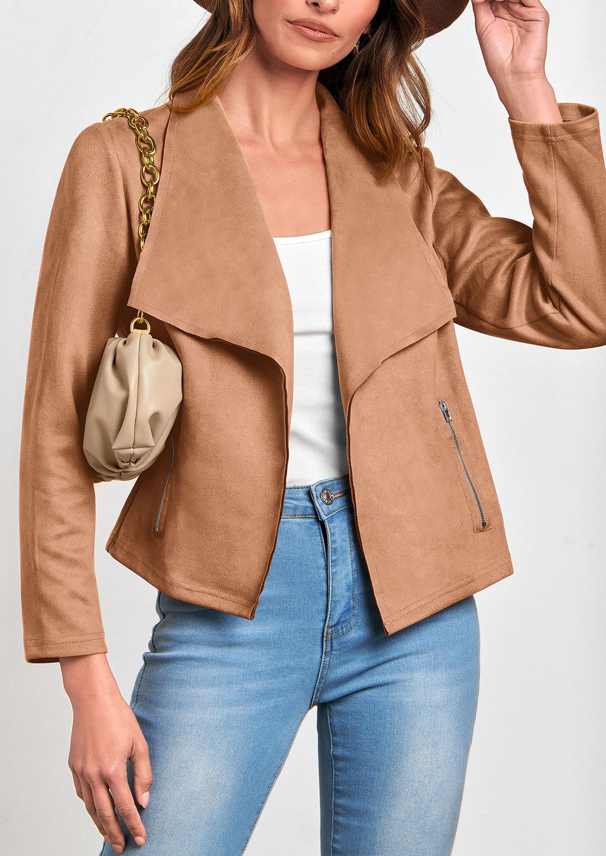Chaqueta corta de sintético