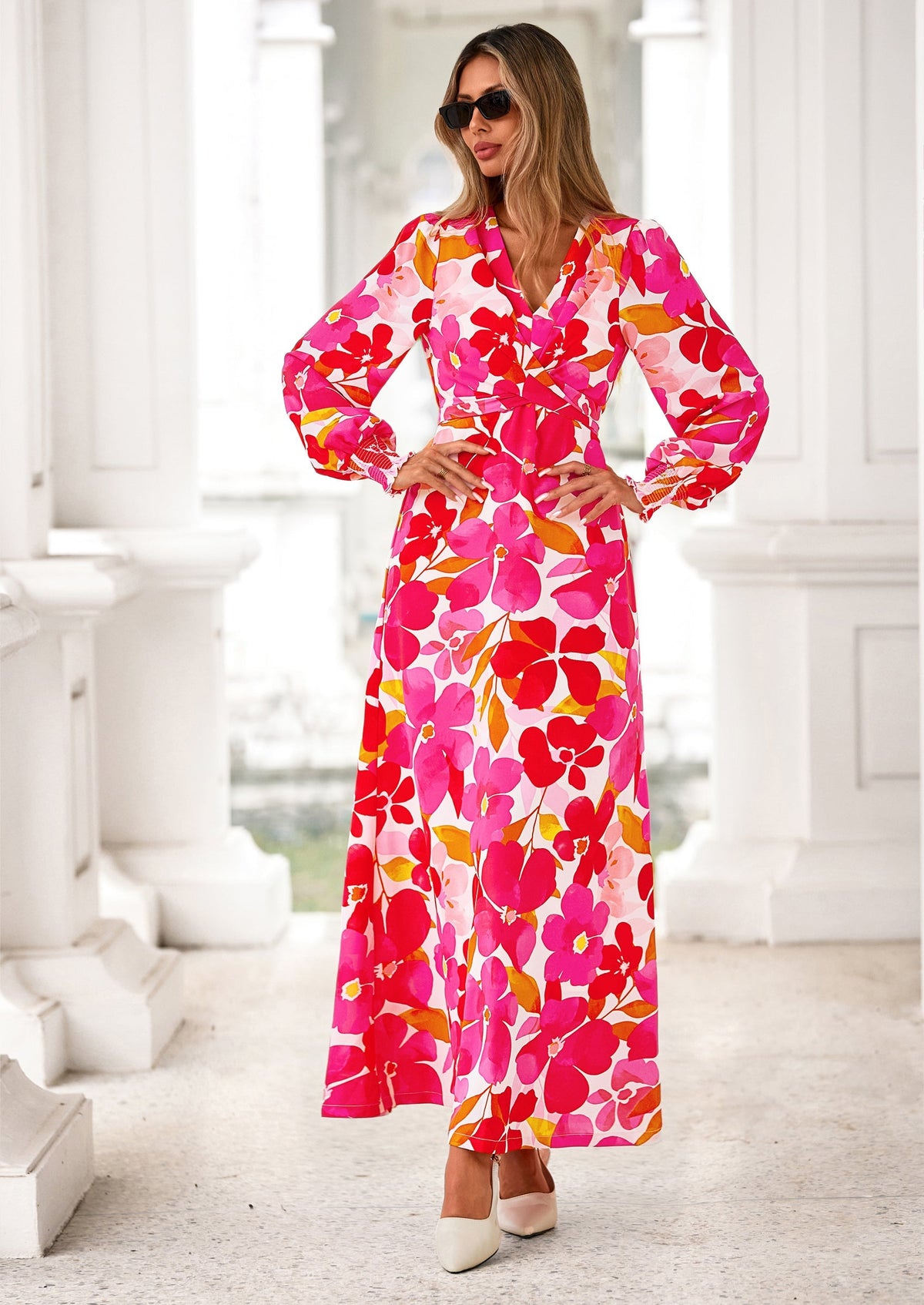 Vestido largo floral