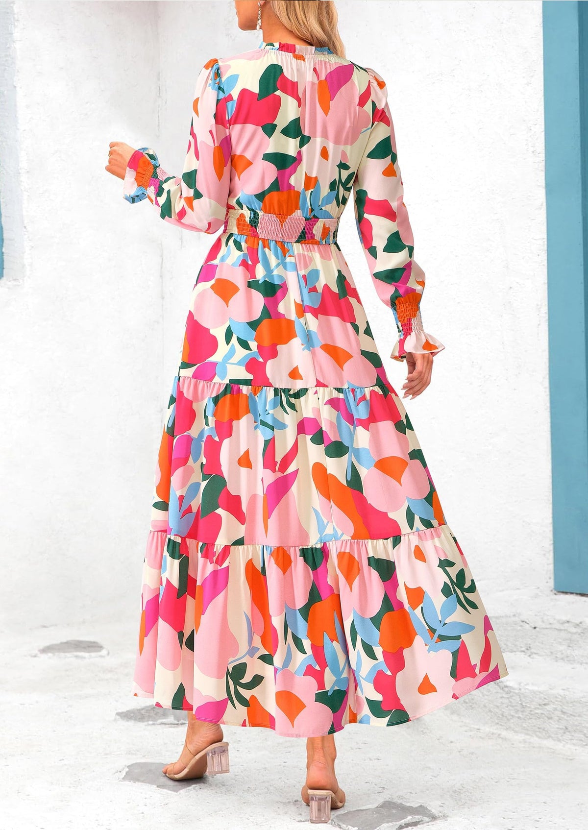 Vestido maxi floral