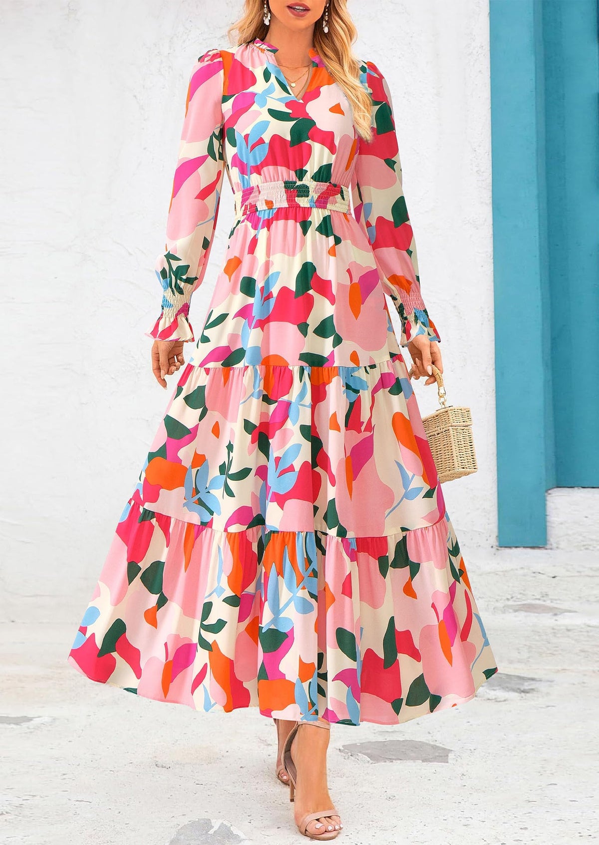 Vestido maxi floral