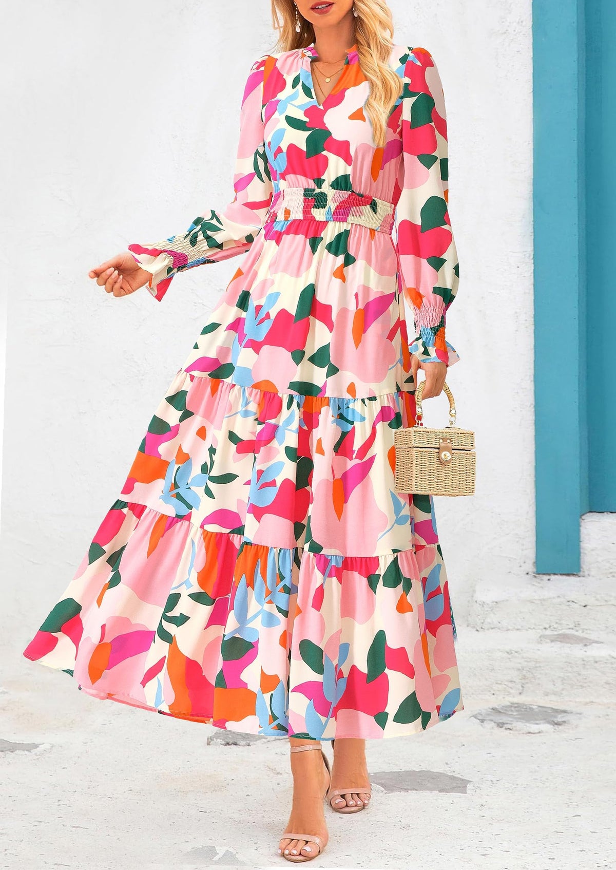 Vestido maxi floral