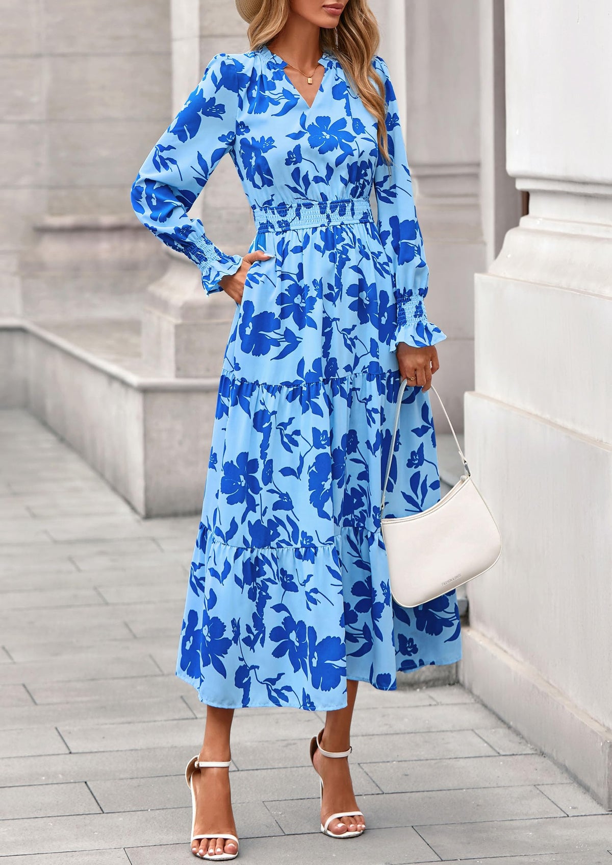 Vestido maxi floral