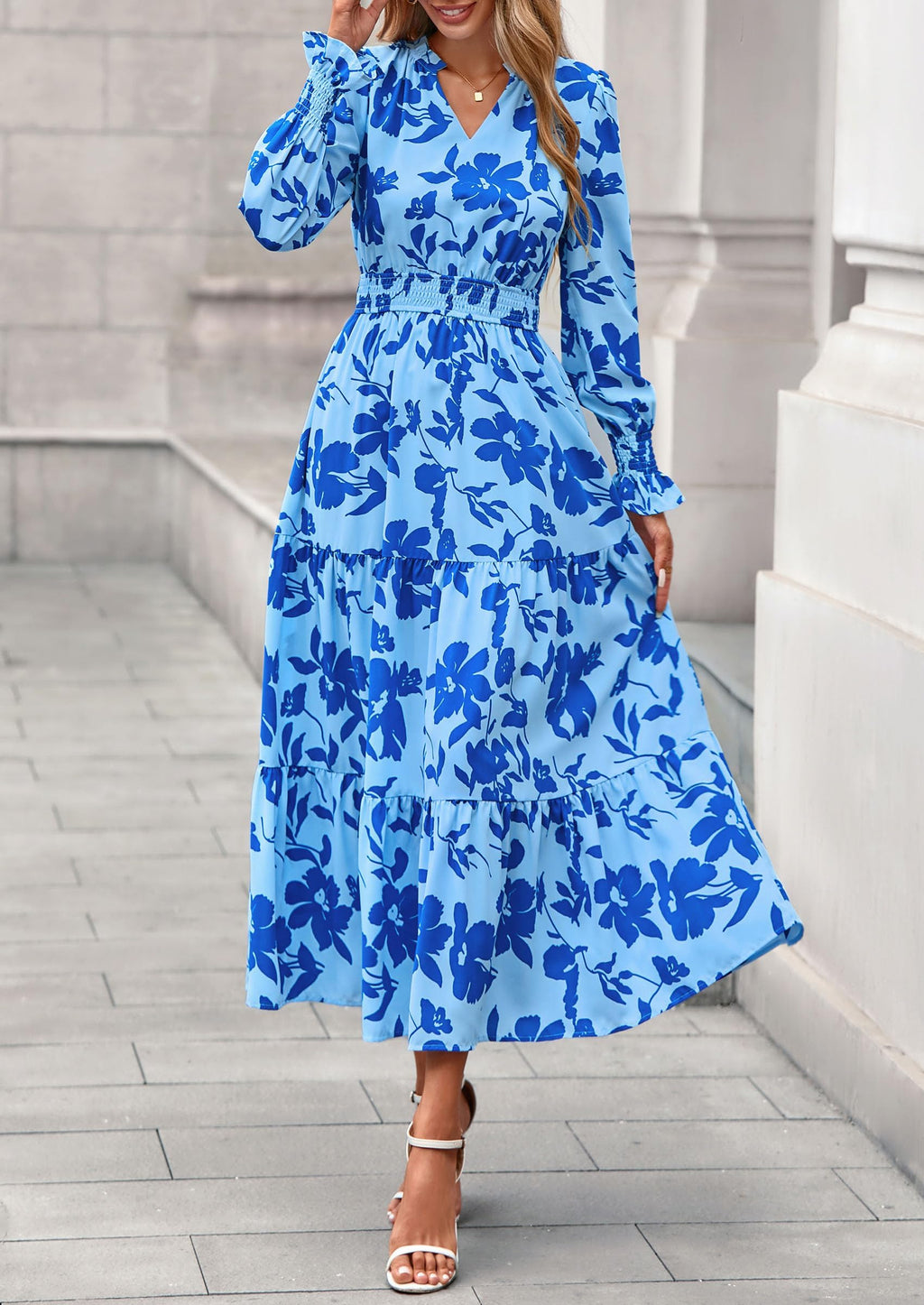 Vestido maxi floral