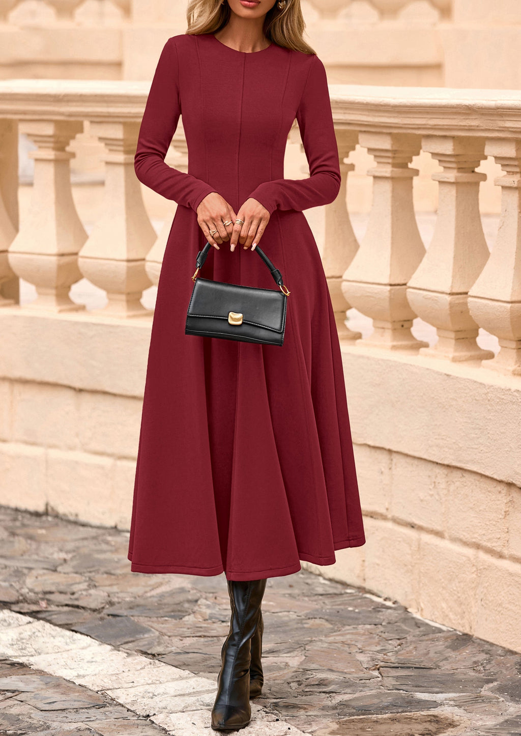 Vestido midi elegante