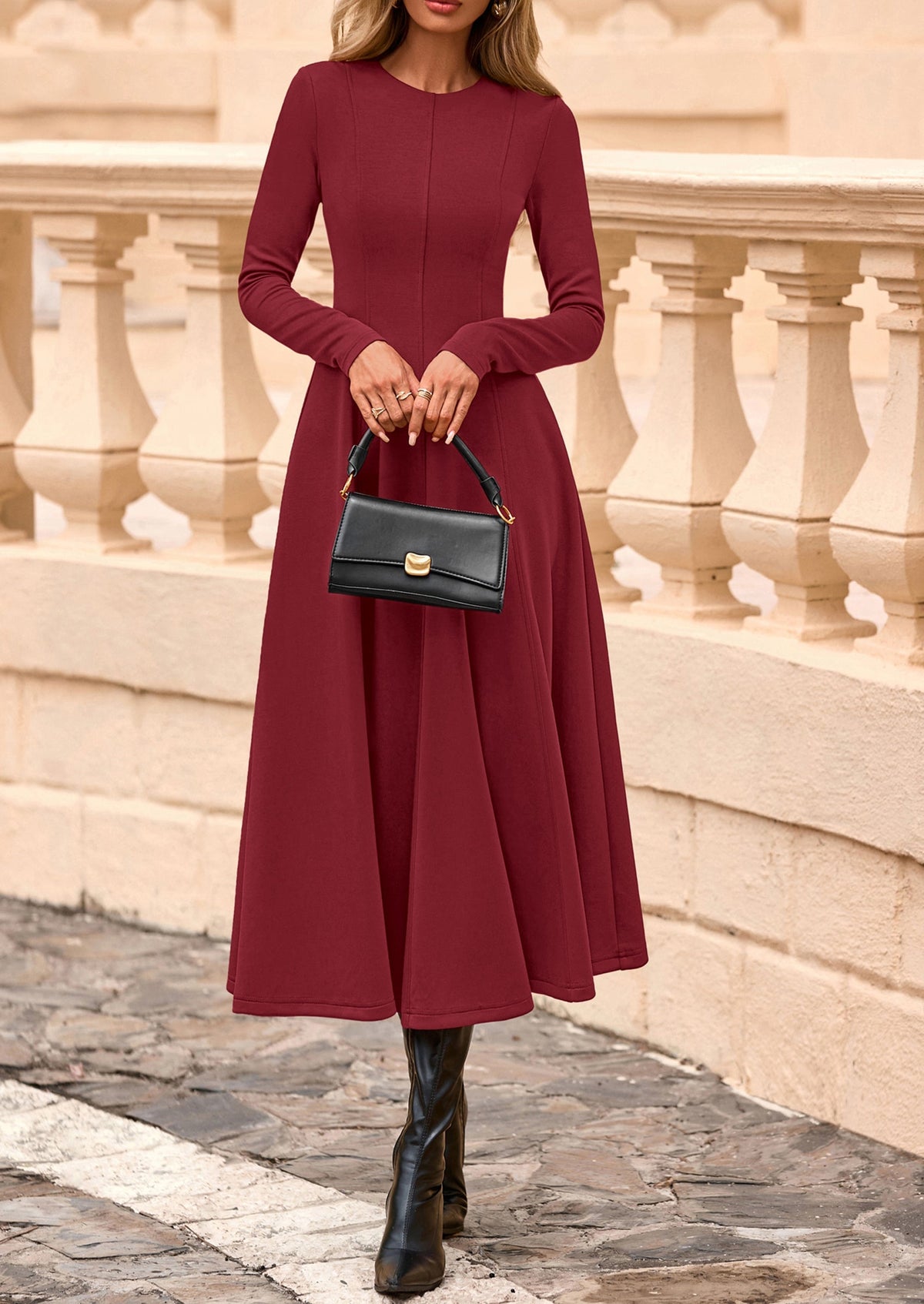 Vestido midi elegante
