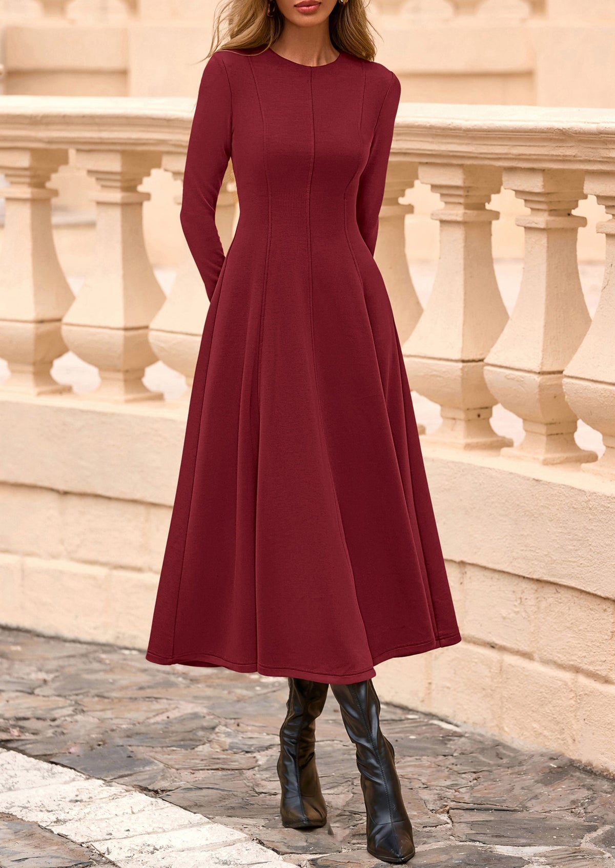 Vestido midi elegante