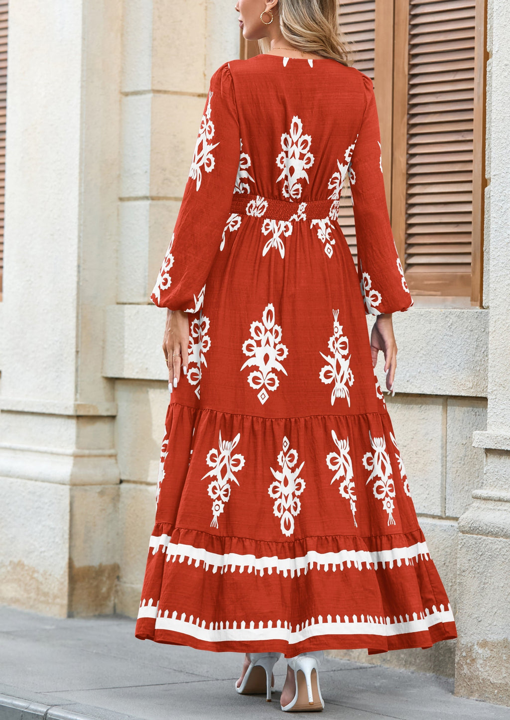 Vestido largo floral
