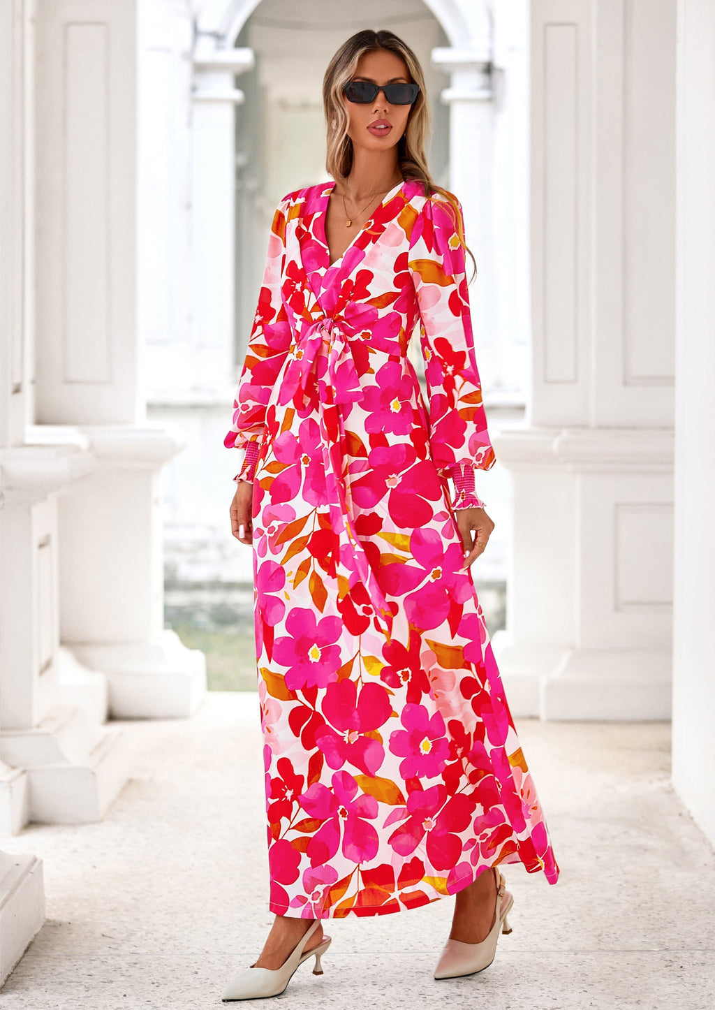 Vestido largo floral