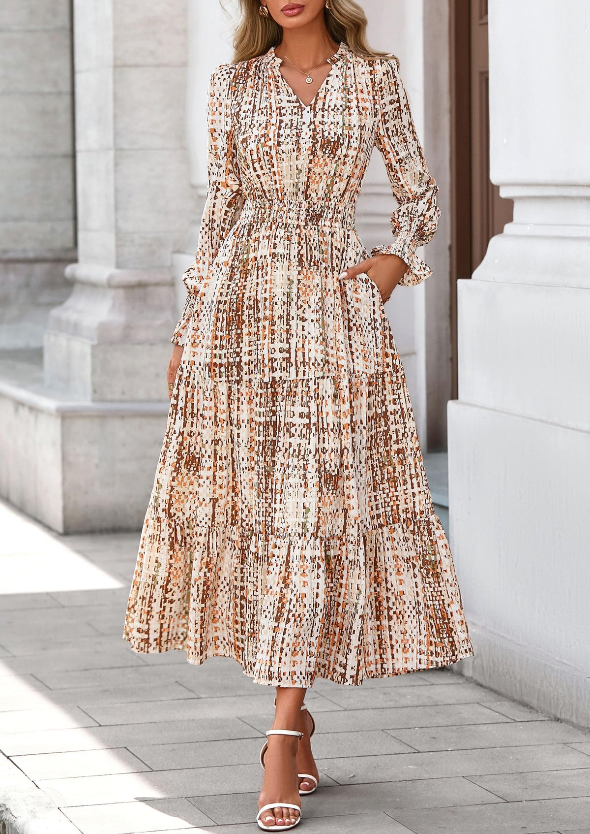 Vestido maxi floral