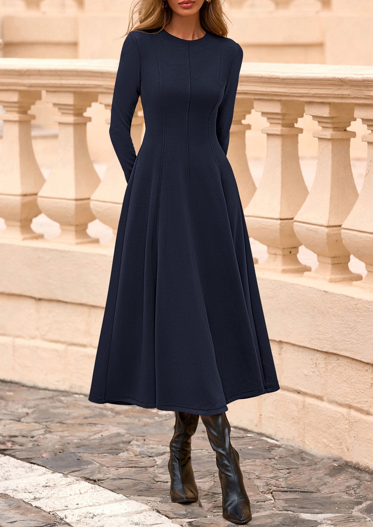 Vestido midi elegante