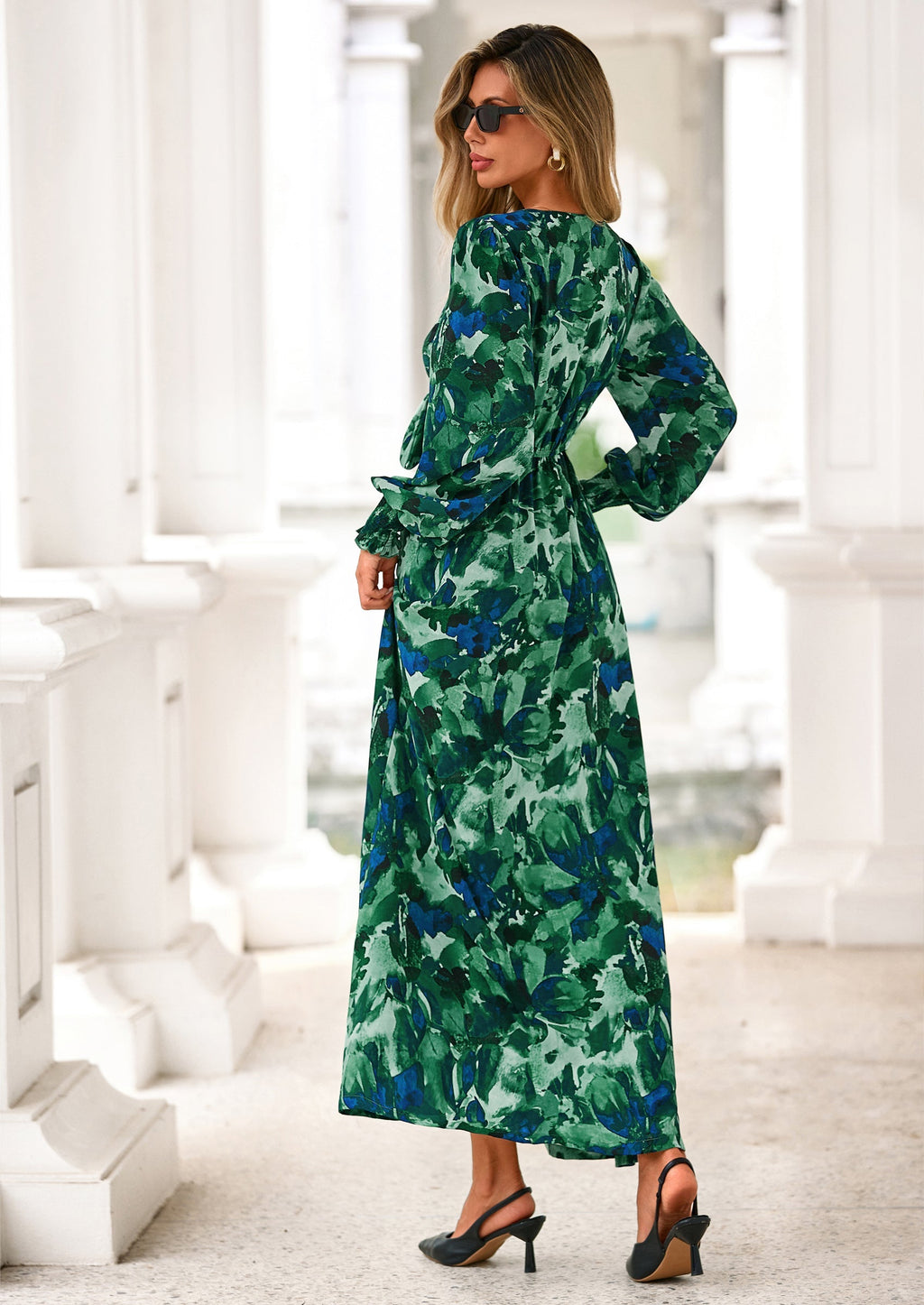 Vestido largo floral