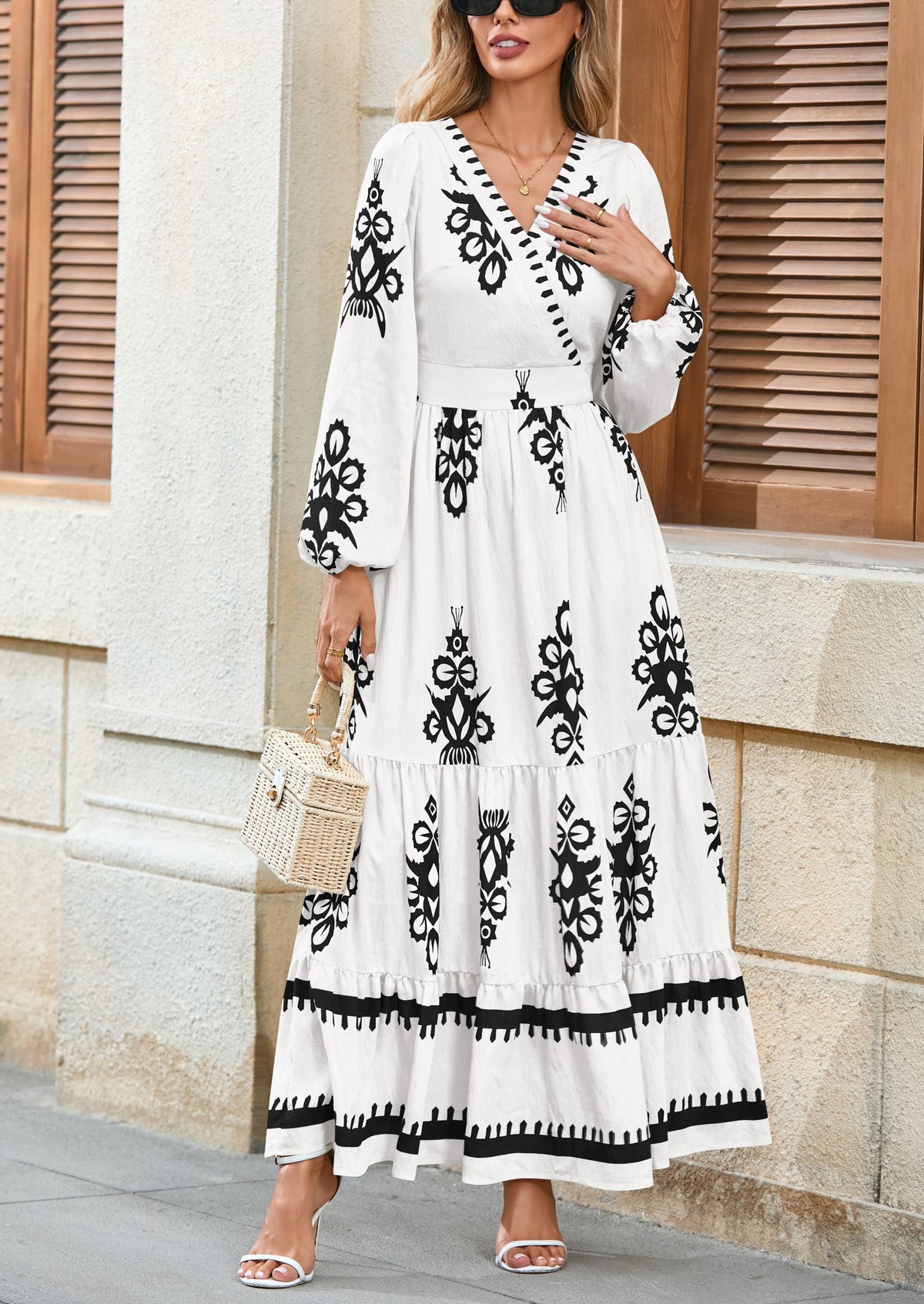 Vestido largo floral