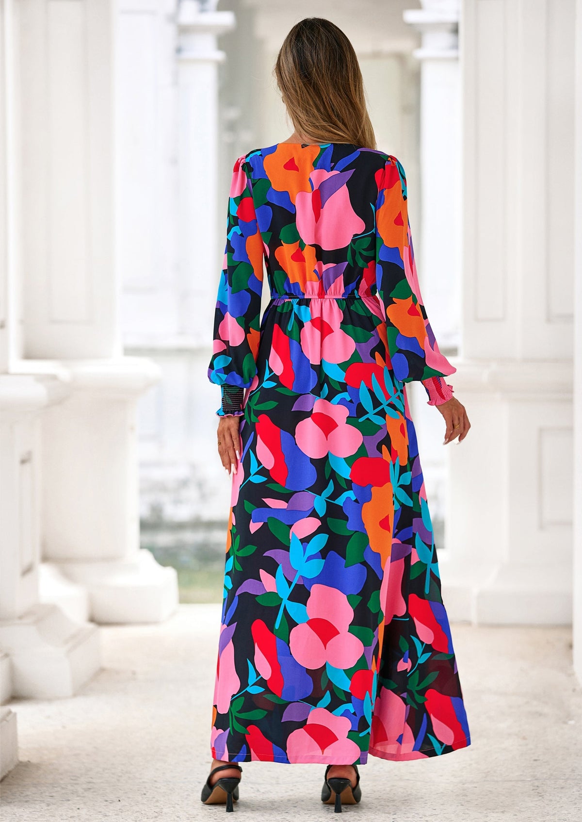 Vestido largo floral