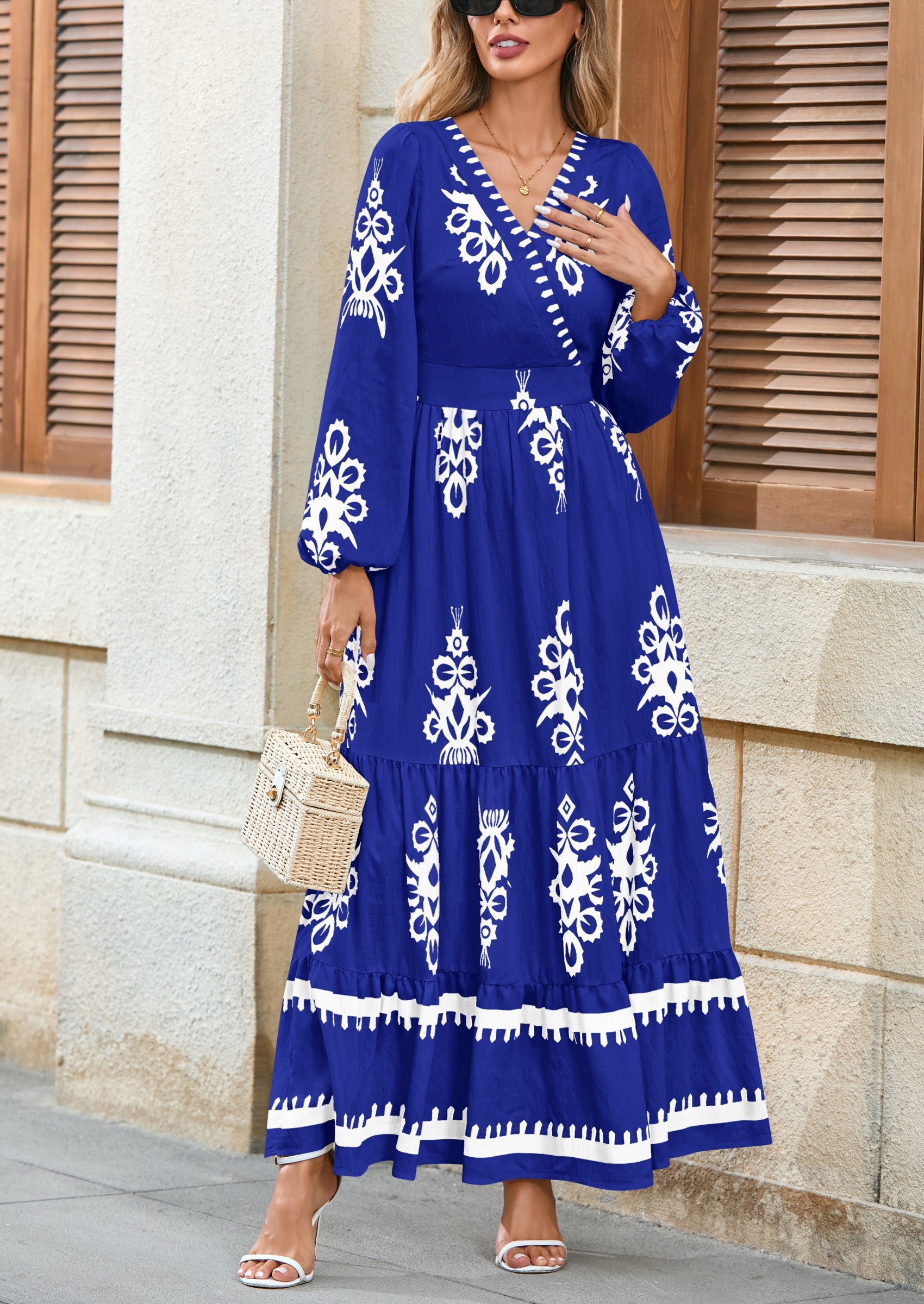 Vestido floral bolsillos
