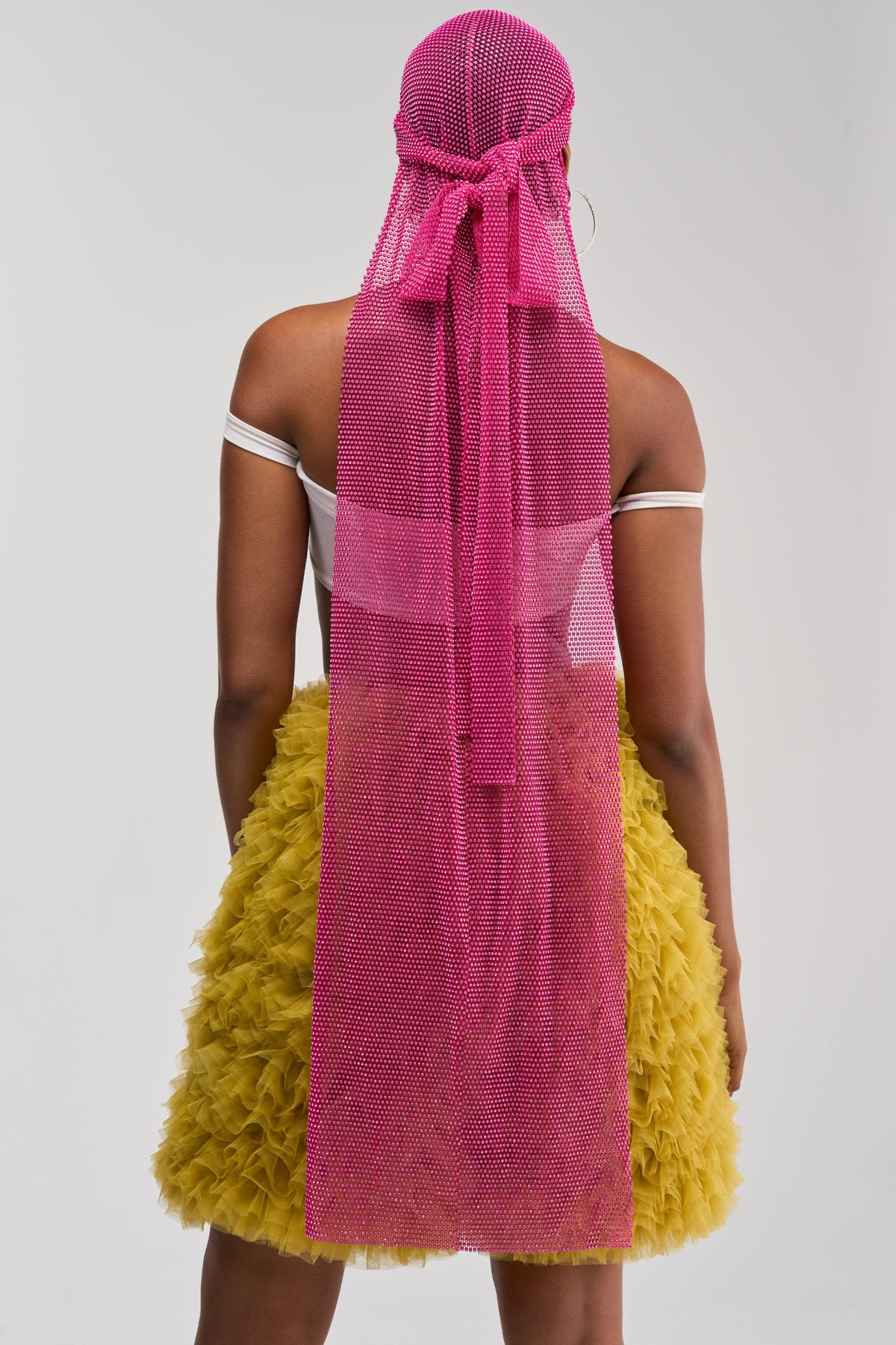 Durag con pedrería para toda la noche – accesorio elegante y brillante para la cabeza