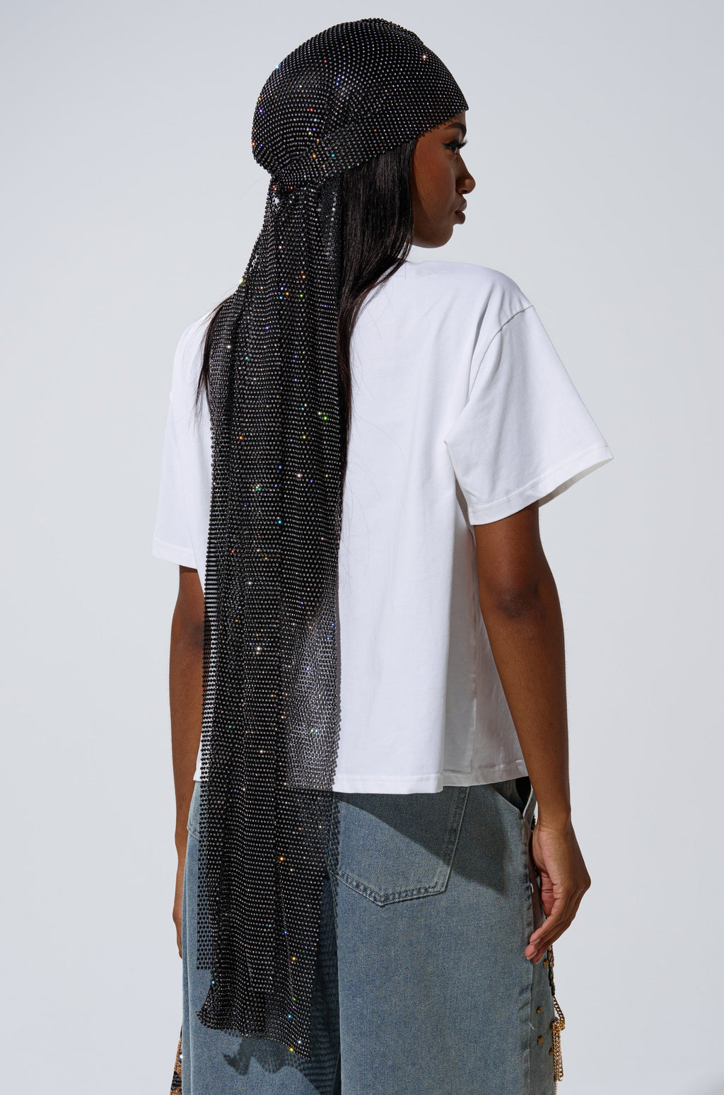 Durag de red con pedrería de lujo – Prenda premium y elegante para la cabeza