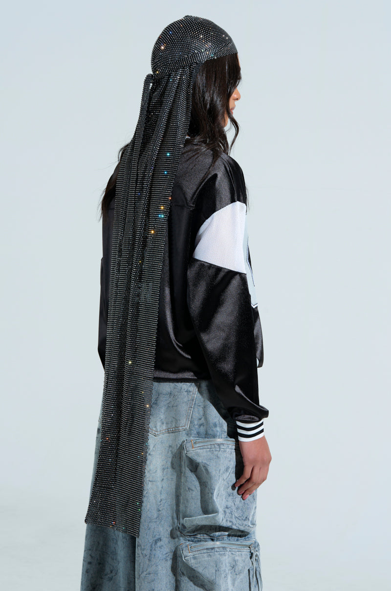 Durag de red con pedrería de lujo – Prenda premium y elegante para la cabeza