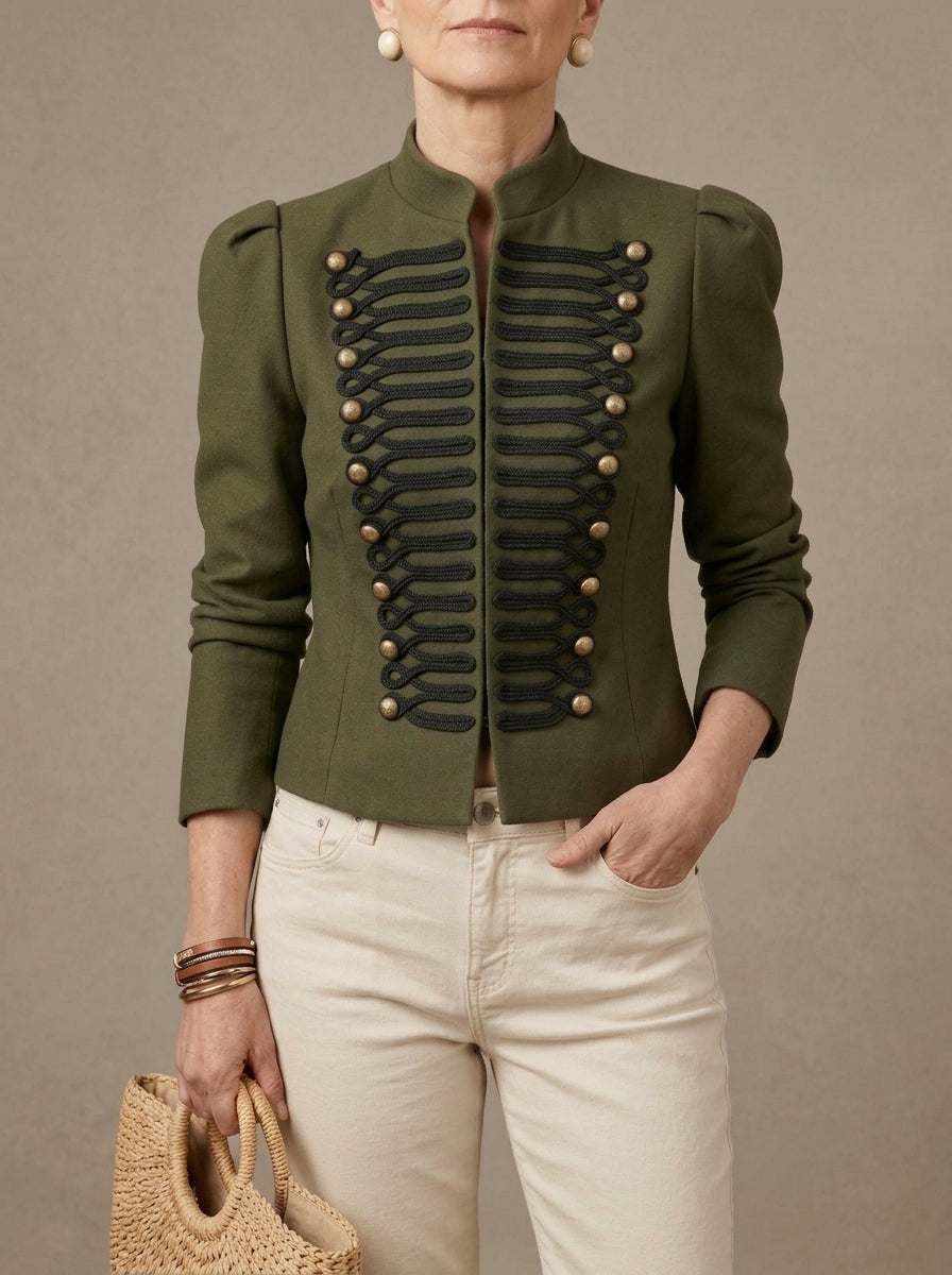 Chaqueta botones dorados