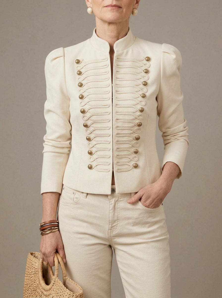 Chaqueta botones dorados