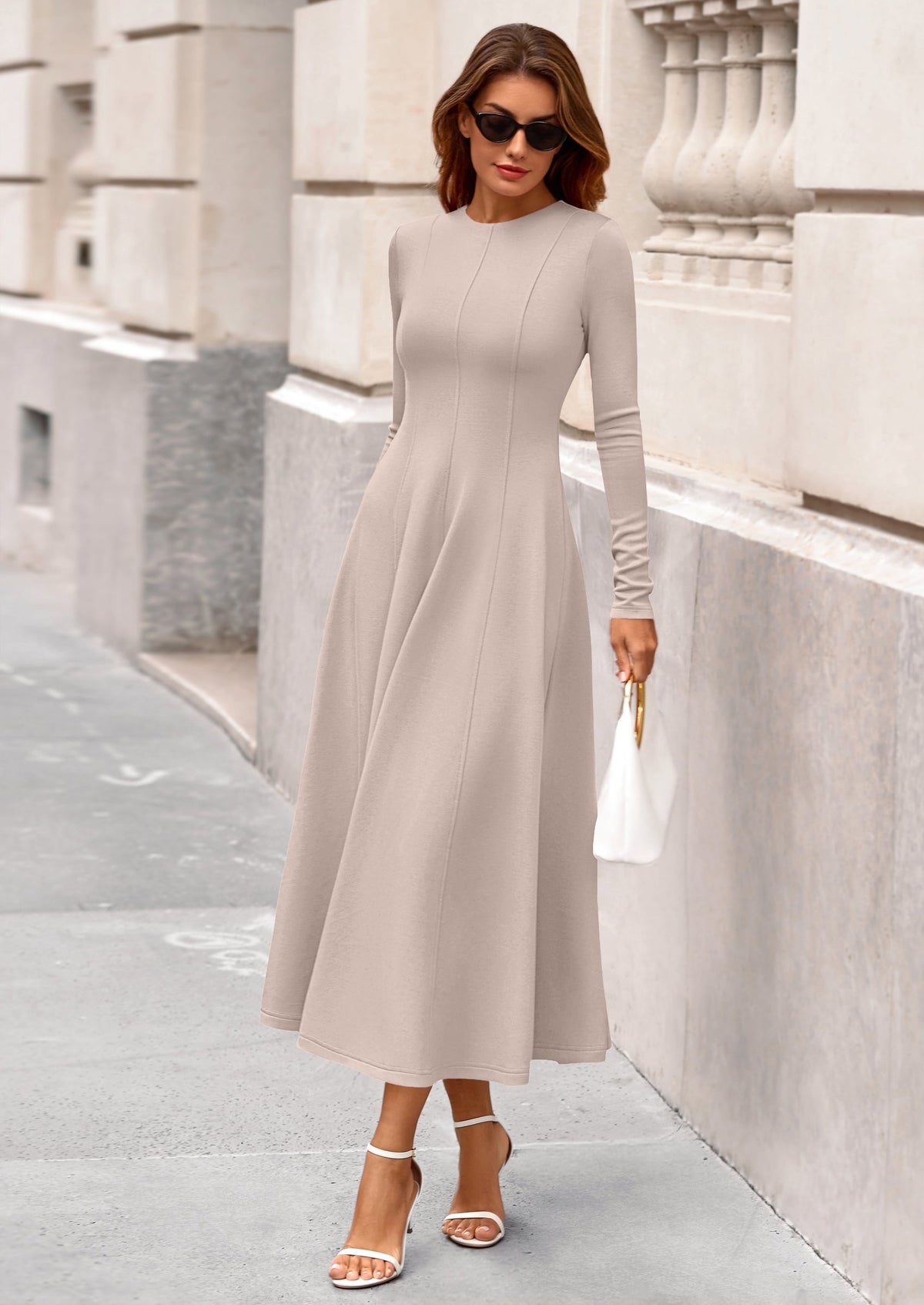 Vestido midi elegante