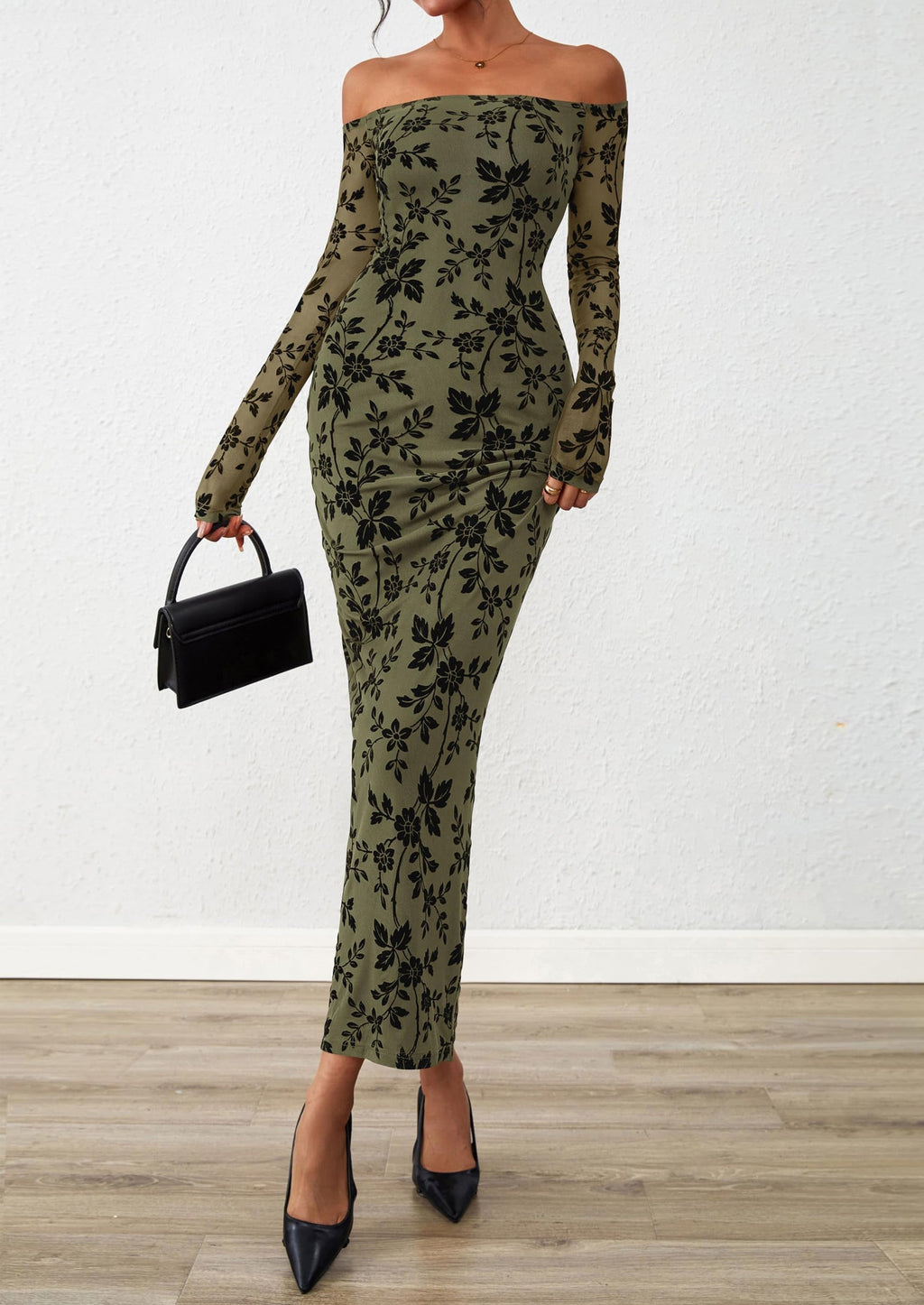 Vestido largo floral