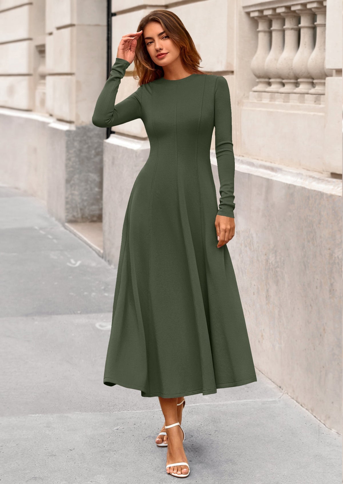 Vestido midi elegante