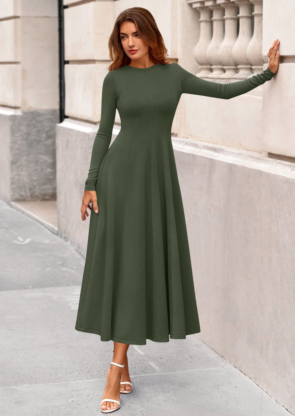 Vestido midi elegante