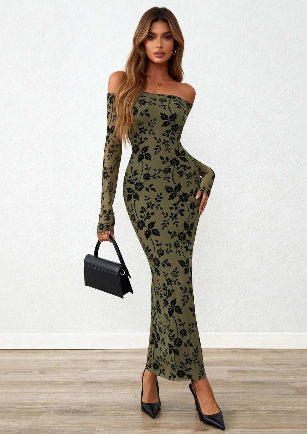 Vestido largo floral