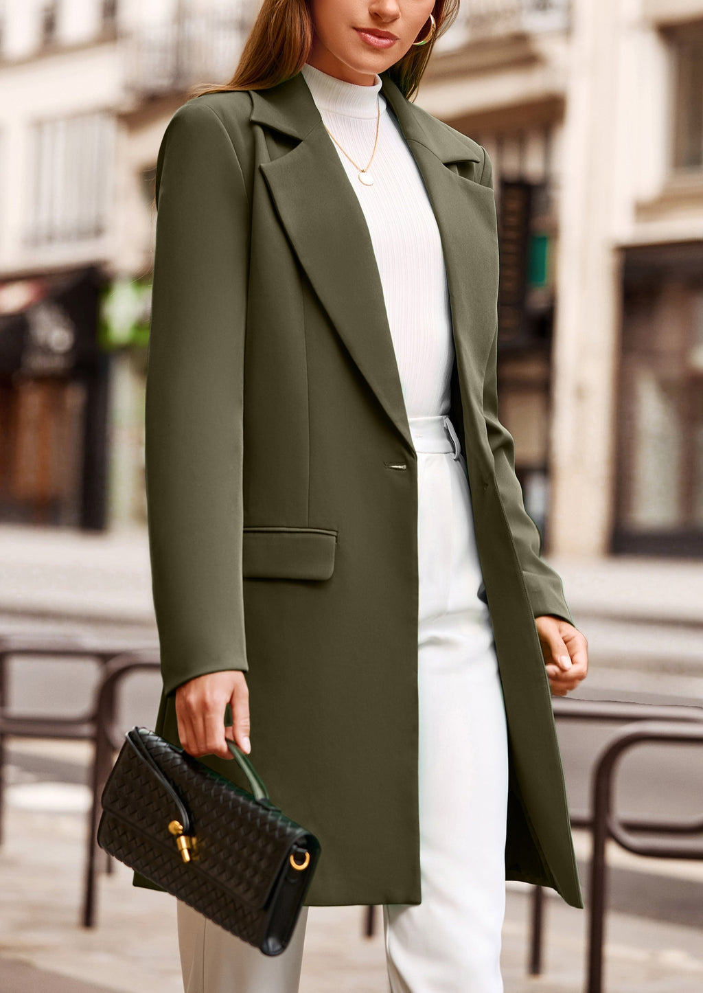 Chaqueta blazer larga