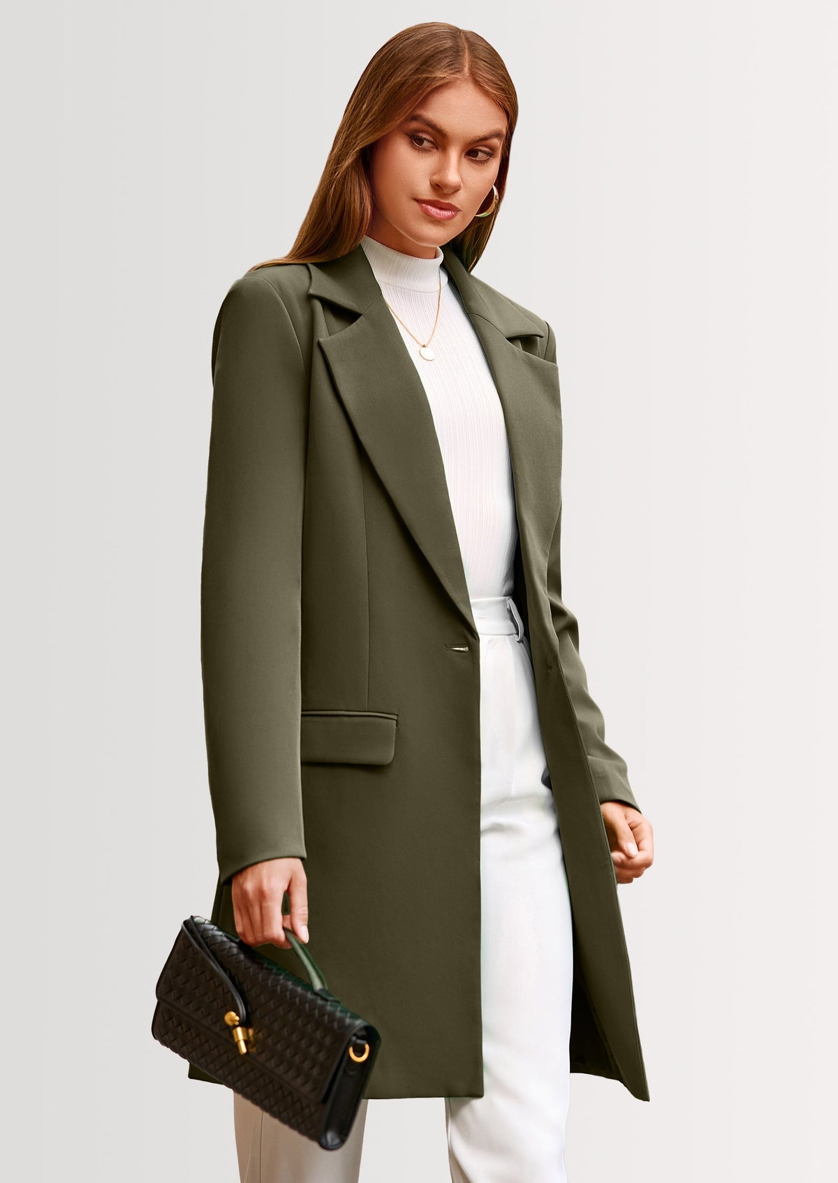 Chaqueta blazer larga