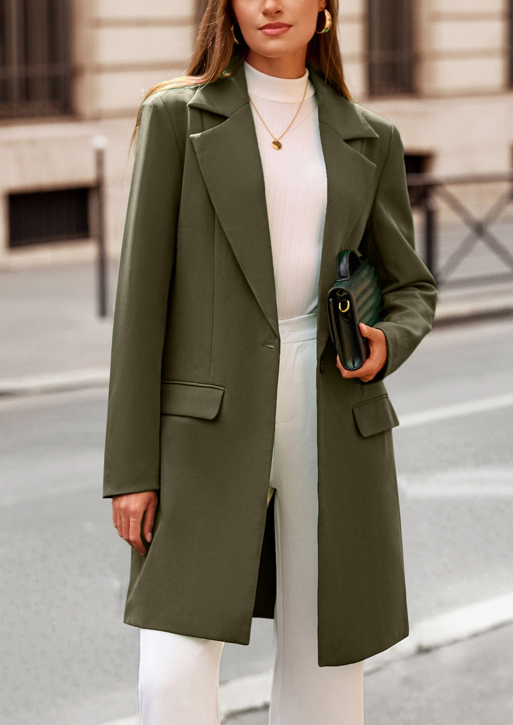 Chaqueta blazer larga